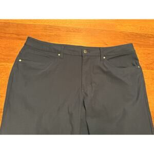 34 Lululemon ABC Warpstreme Slim Black Pants M5704s